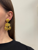 Клипсы с подвесками Chanel