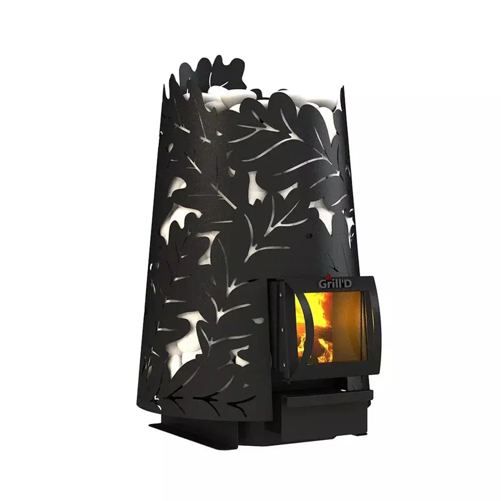 Дровяная банная печь Grill'D Dubravo 180 Short (дверца со стеклом)