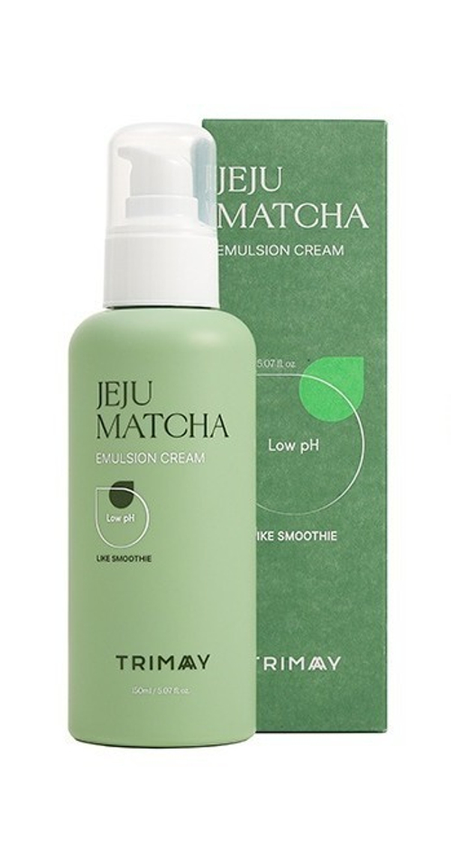 Trimay Jeju Matcha Low pH Soothing Emulsion Cream успокаивающий крем-эмульсия с чаем матча
