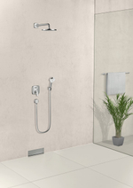 Верхний душ Hansgrohe Crometta S 240 1jet, круглый, белый/хром (26723000)