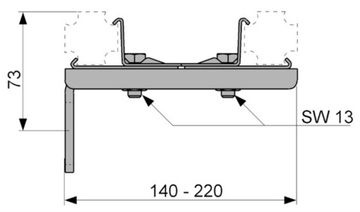 Двойное крепление TECE TECEprofil арт. 9030011