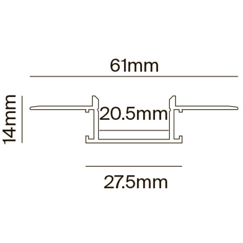 Профиль Led Strip ALM011S-2M