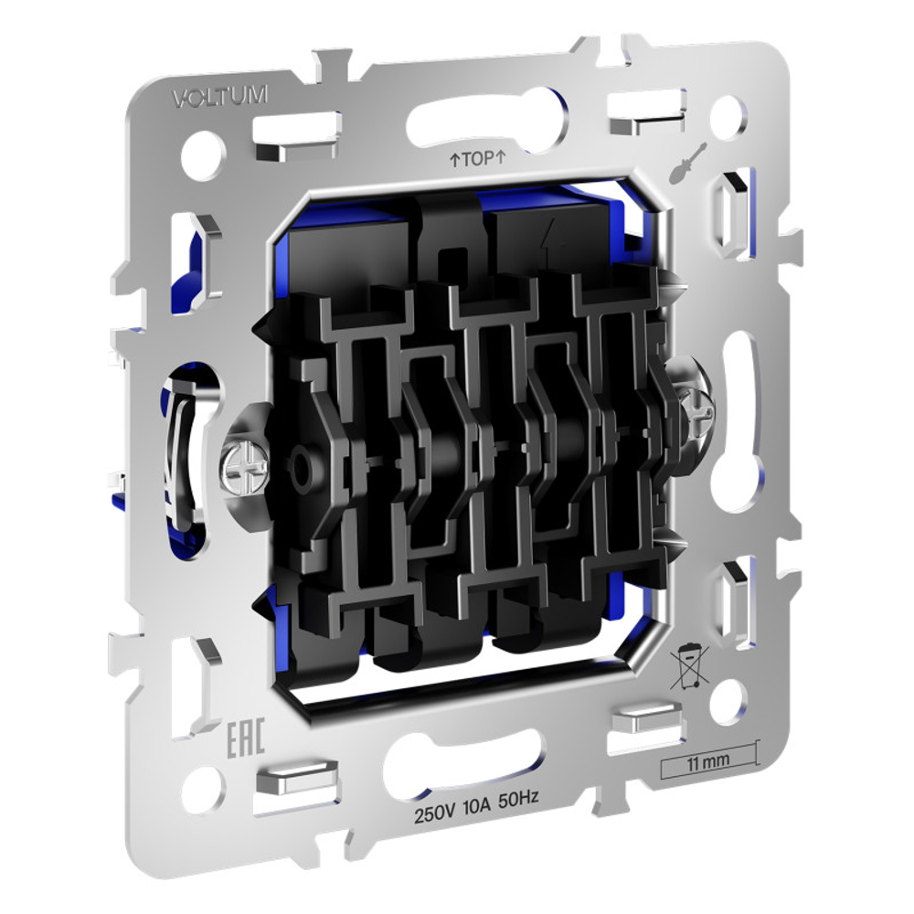 Механизм выключателя трехклавишного 10А, S70