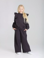 Костюм для девочки с брюками-палаццо на осень