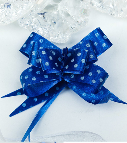 Бант-бабочка в горошек, 2 варианта по цвету, ширина ленты 1,2 см.