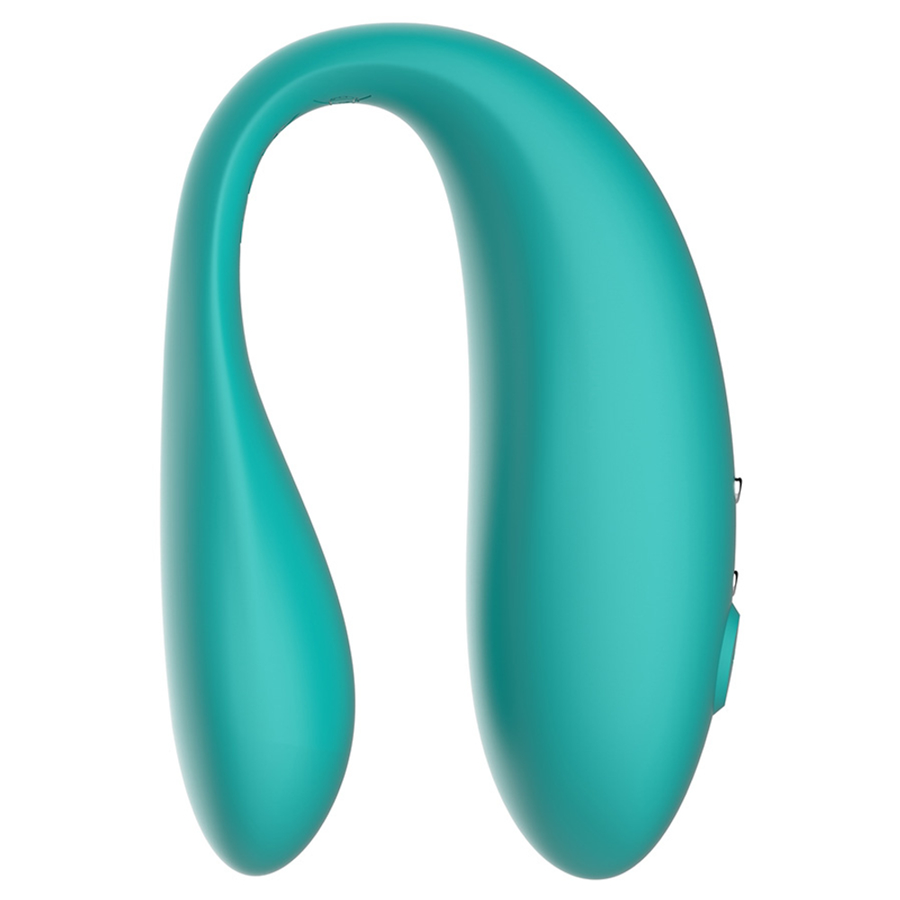 Мятный вибромассажер 8см для пар с управлением через приложение Amovibe Twin Tiffany