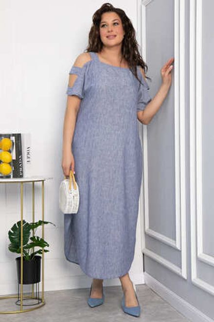 Платье В отпуск (джинс) П13707-8М LT Collection