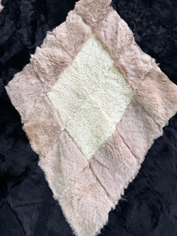 Покрывало меховое ковер из шкуры овчины