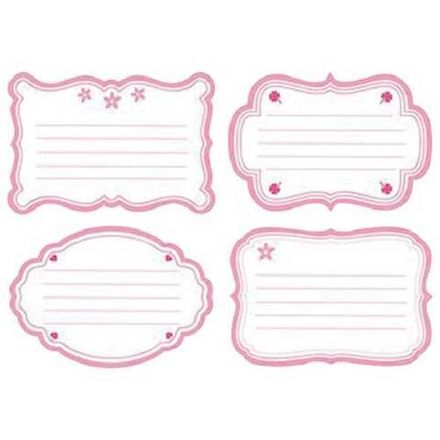 Наклейки на тетради Для девочек, 16 шт., Hatber,