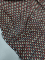 Шифон/ Коричневая геометрия