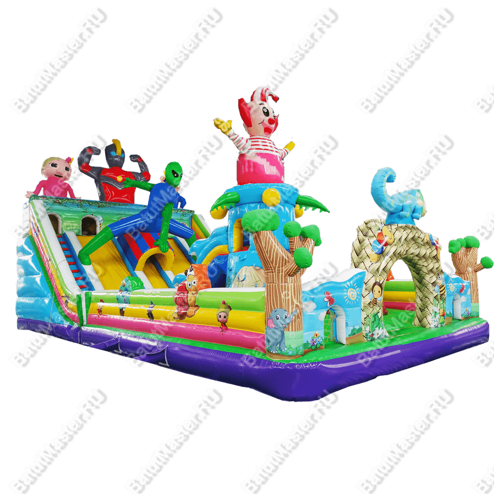 Коммерческий надувной батут "Маскарад" 14*7*6,5 м