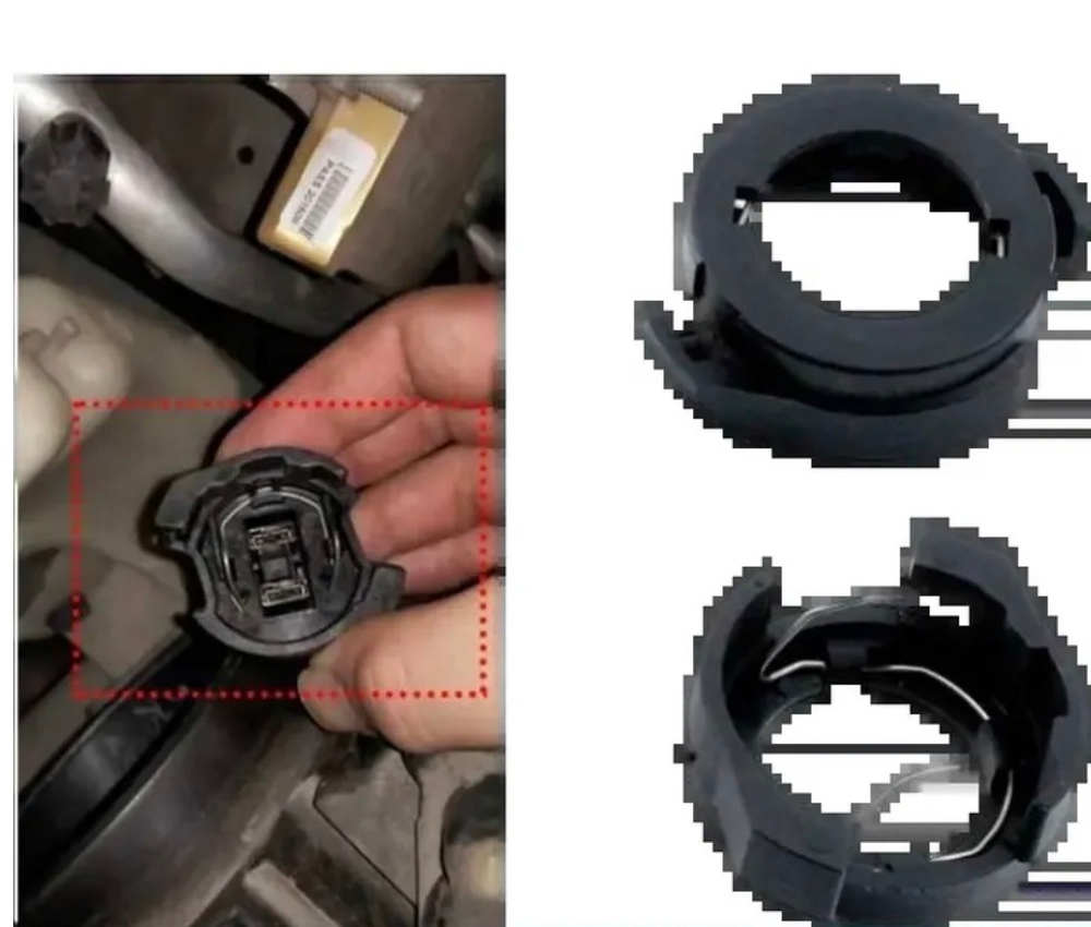 TK-112 / Адаптер (H7) переходник для светодиодных ламп H7, LZ (2 шт. / комплект)