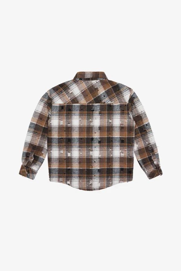 Рубашка Фланелевая коричневая - фото 2