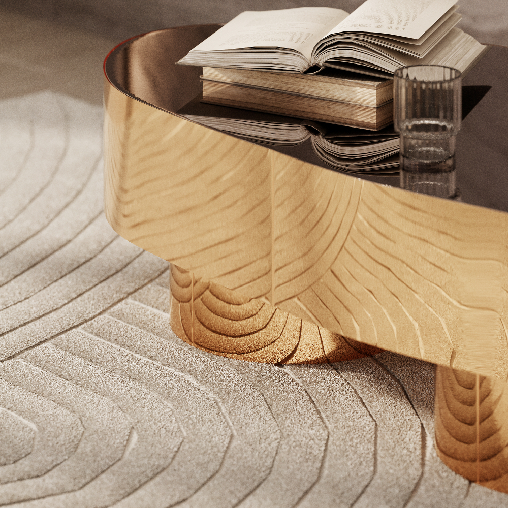 Стол Енисей 110 Золотой