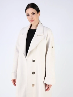 Пальто демисезонное оверсайз с поясом