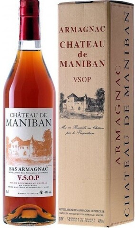 Арманьяк Castarede Chateau de Maniban VSOP Bas Armagnac AOC gift box, 0,7 л.