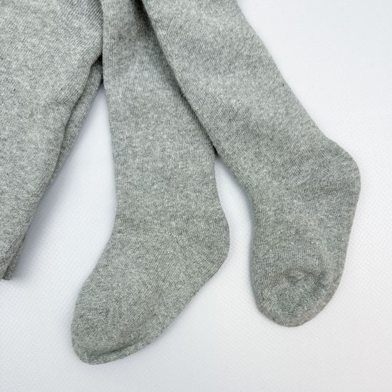 Колготки махровые, Серый меланж