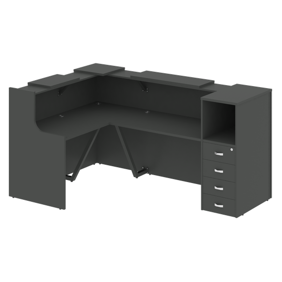 Onix Ресепшн O.R-K-25 Антрацит 2373*1568*1187