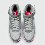 Кроссовки Nike Air Force 1 Wmns L.Grey / Red Ftwr.