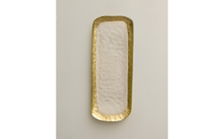 Zara Home блюдо сервировочное из стекла, цвет золотой, 31 см