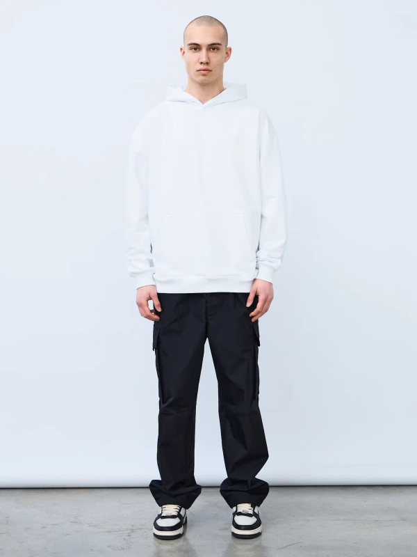 Худи оверсайз без начеса (белый)