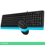 Набор периферии A4Tech Fstyler F1010 Blue черный/синий