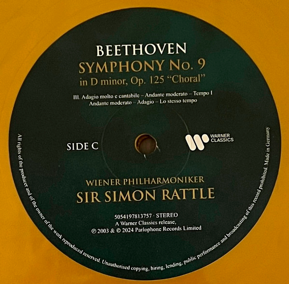 Sir Simon Rattle, Wiener Philharmoniker/ Beethoven: Symphony 9 (Coloured Vinyl)(2LP)