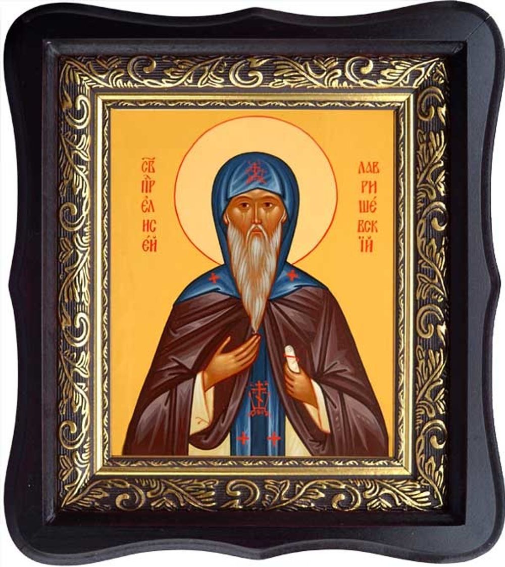Елисей Лавришевский, преподобный. Икона на холсте в ктоте