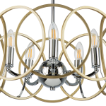 713053 Люстра REGOLO 5х40W E14 ХРОМ/ЗОЛОТО