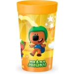 СТАКАН ДЕТСКИЙ С ДЕКОРОМ МИ-МИ-МИШКИ 380МЛ (Оранжевый)