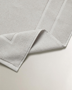 Zara Home - Нескользящий коврик для ванной из хлопка, серый, 55x80 см