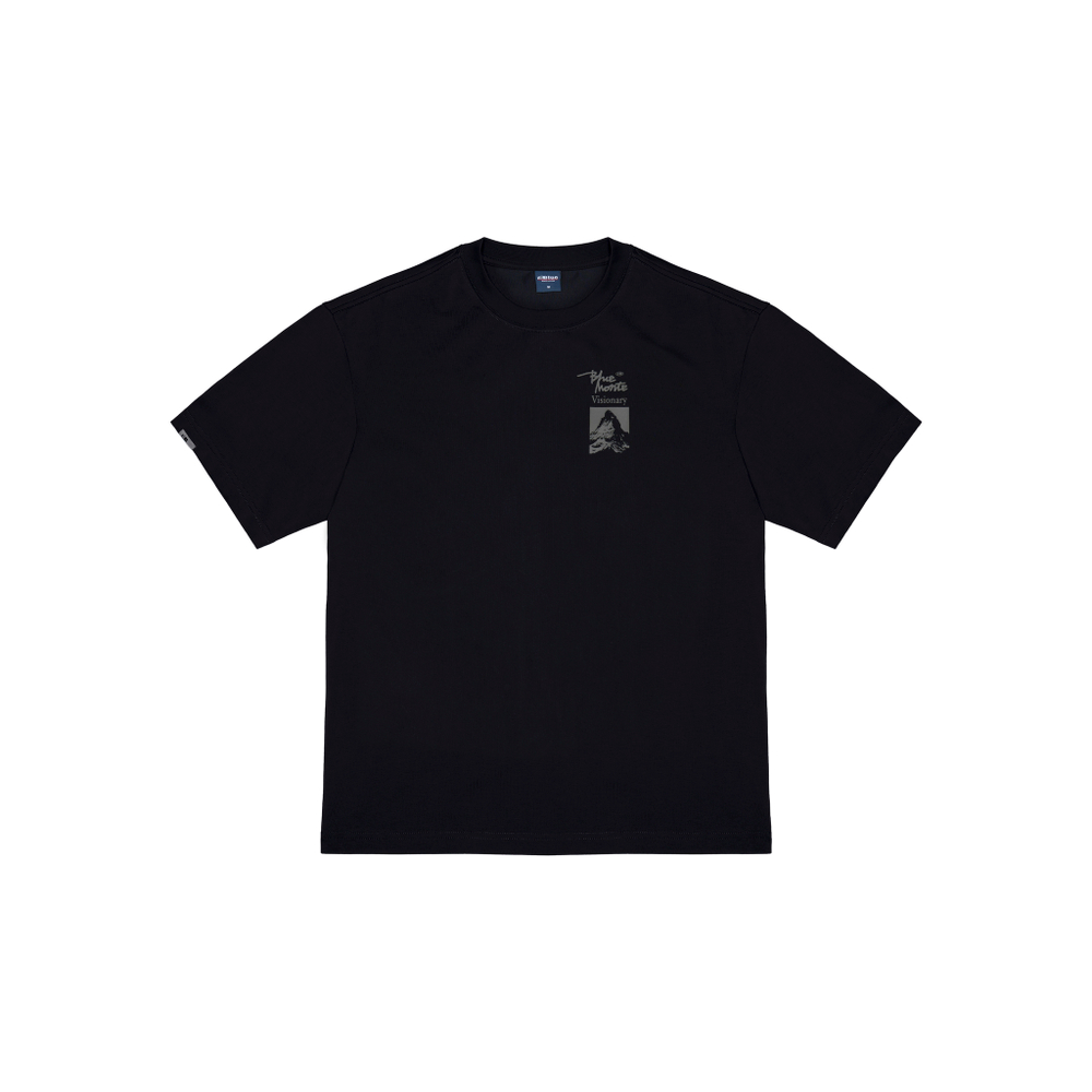 Футболка Nothomme Blue Retro Mountain Print Coolmax Pro T-Shirt "Twilight Black"