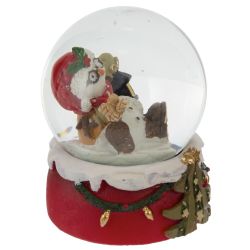 GAEM Фигурка декоративная "Снеговик" в стекл шаре, D 6.5 см, L6,5 W7 H8 см, 2в.