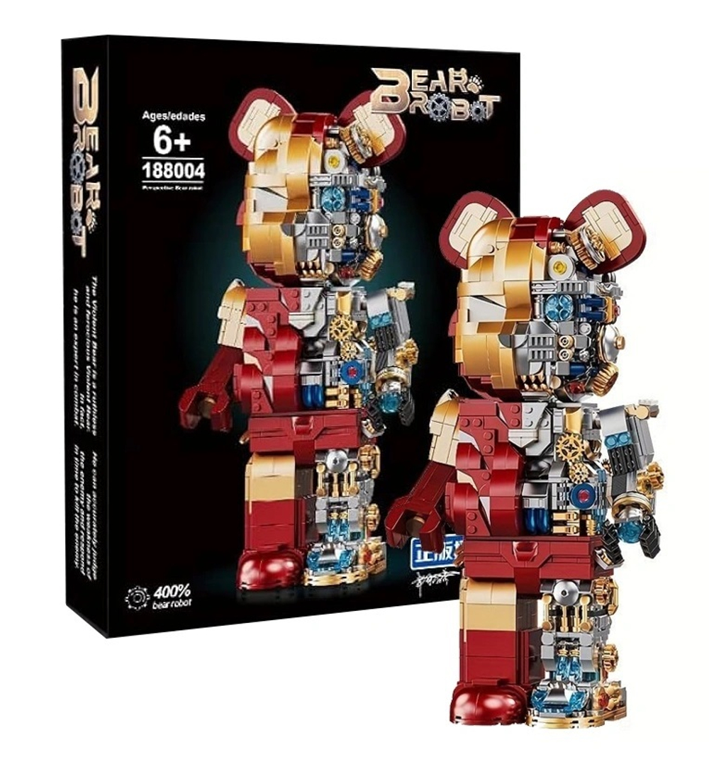 Конструктор Wangao 188004. Iron Man Mechanical Bear Robot, 1647 деталей