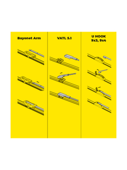 Щетка стеклоочистителя 700/650 мм бескаркасная комплект 2 шт PEUGEOT 307 10/04- GANZ PRO-LINE GIS01117