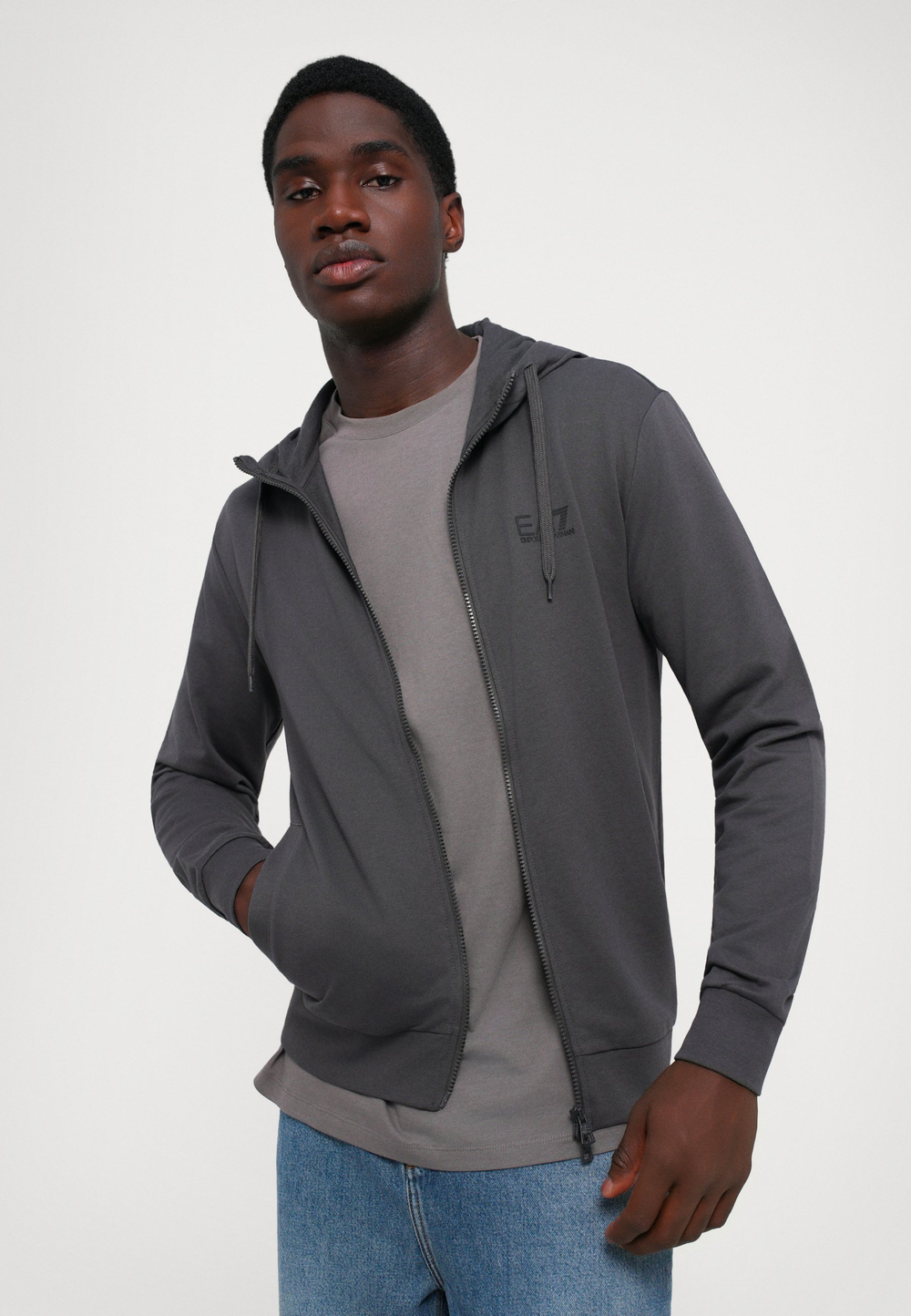 EA7 Emporio Armani UNISEX - Толстовка на молнии - Серый