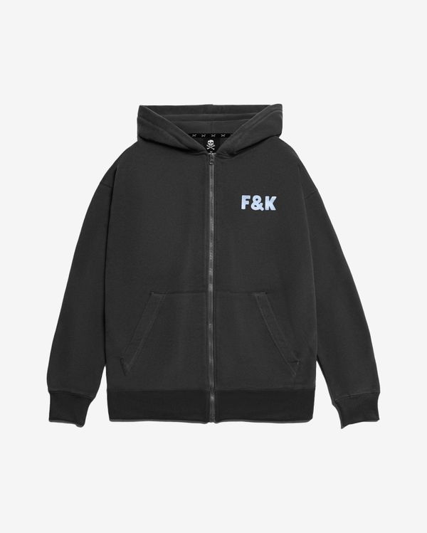 Худи F&K на молнии темно-серый - фото 1