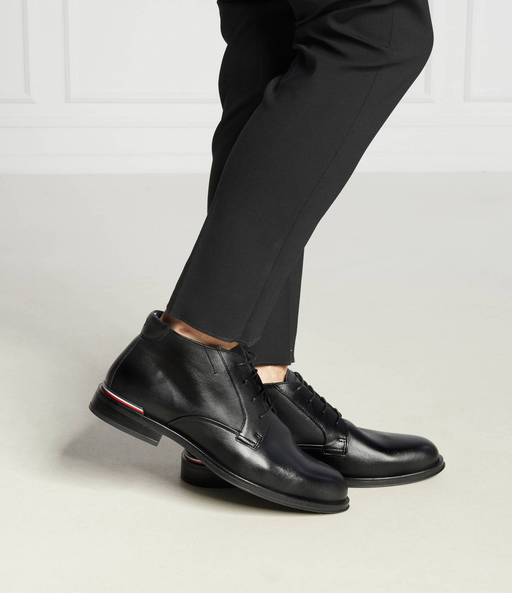 Кожаные дерби Tommy Hilfiger - черный(FM0FM04804)