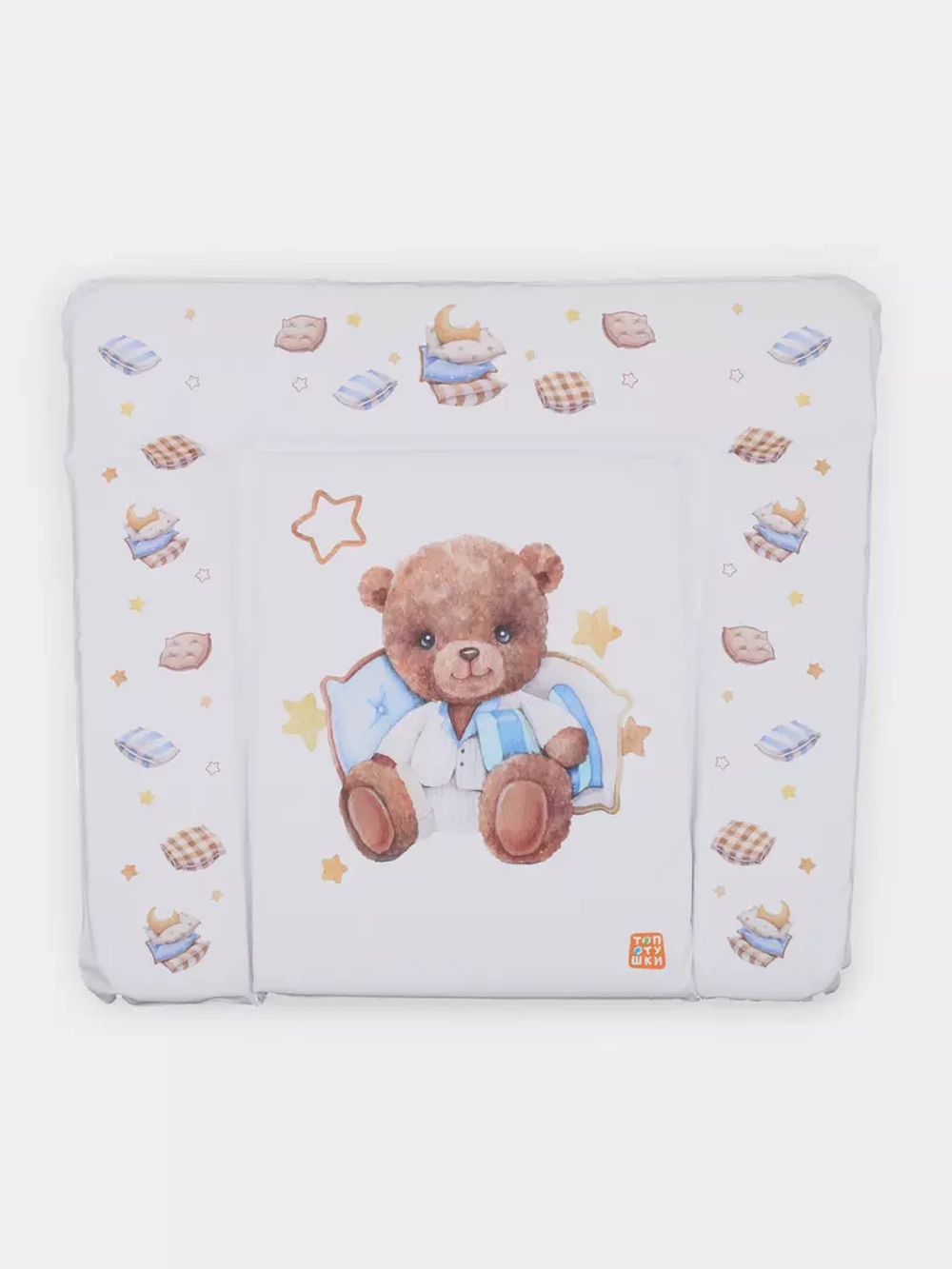 Пеленальный матрасик №2 Топотушки "Пижамная вечеринка" (80х71)