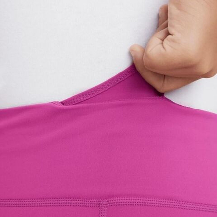 Брюки для девочки Nike Girls One Dri-FIT High-Waisted - vivid pink/white