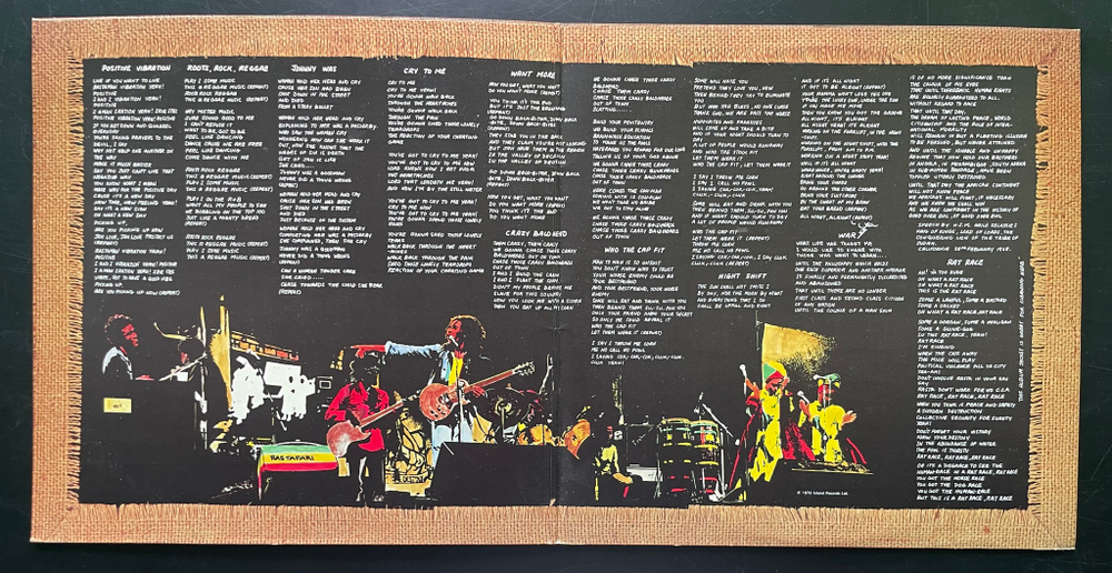 Bob Marley & The Wailers - Rastaman Vibration (Англия 1976г.)