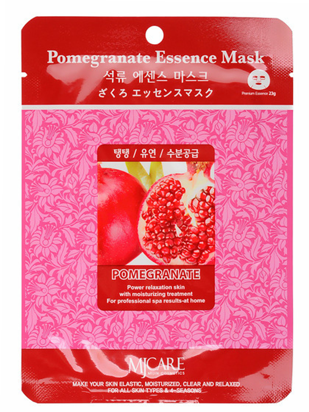 [MIJIN] Pomegranate Essence Mask - Маска тканевая для лица Гранат, 23 гр