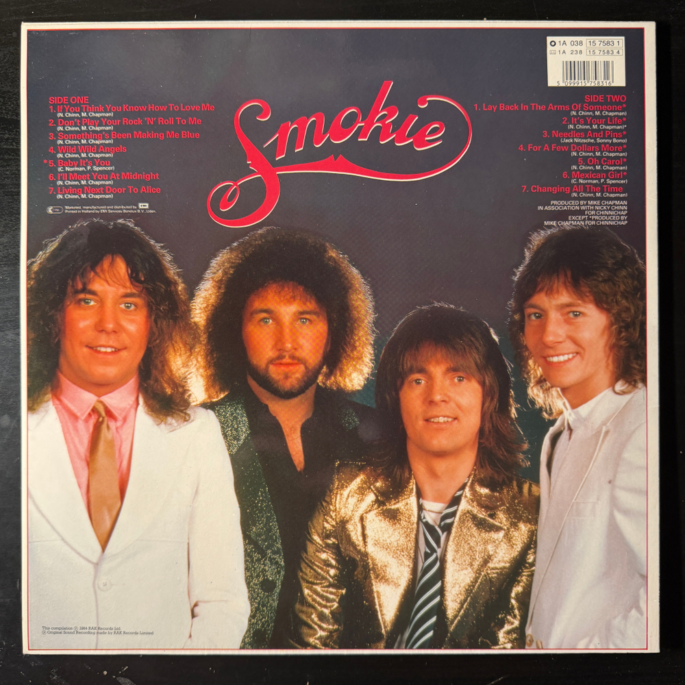 Smokie - Greatest Hits (Европа 1984г.)