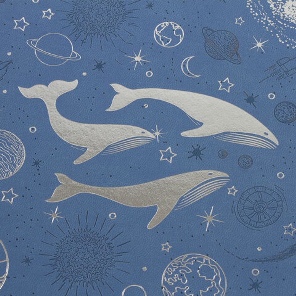 Дневник 1-11 класс 48 л., обложка кожзам (гибкая), термотиснение, фольга, BRAUBERG, "КИТЫ", 105971