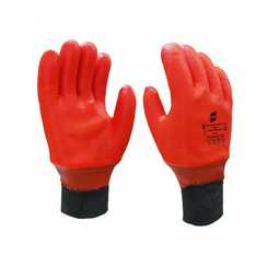 Нефтеморозостойкие перчатки, ПВХ покрытие с песочным рельефом, Arcticus 16020 SSW