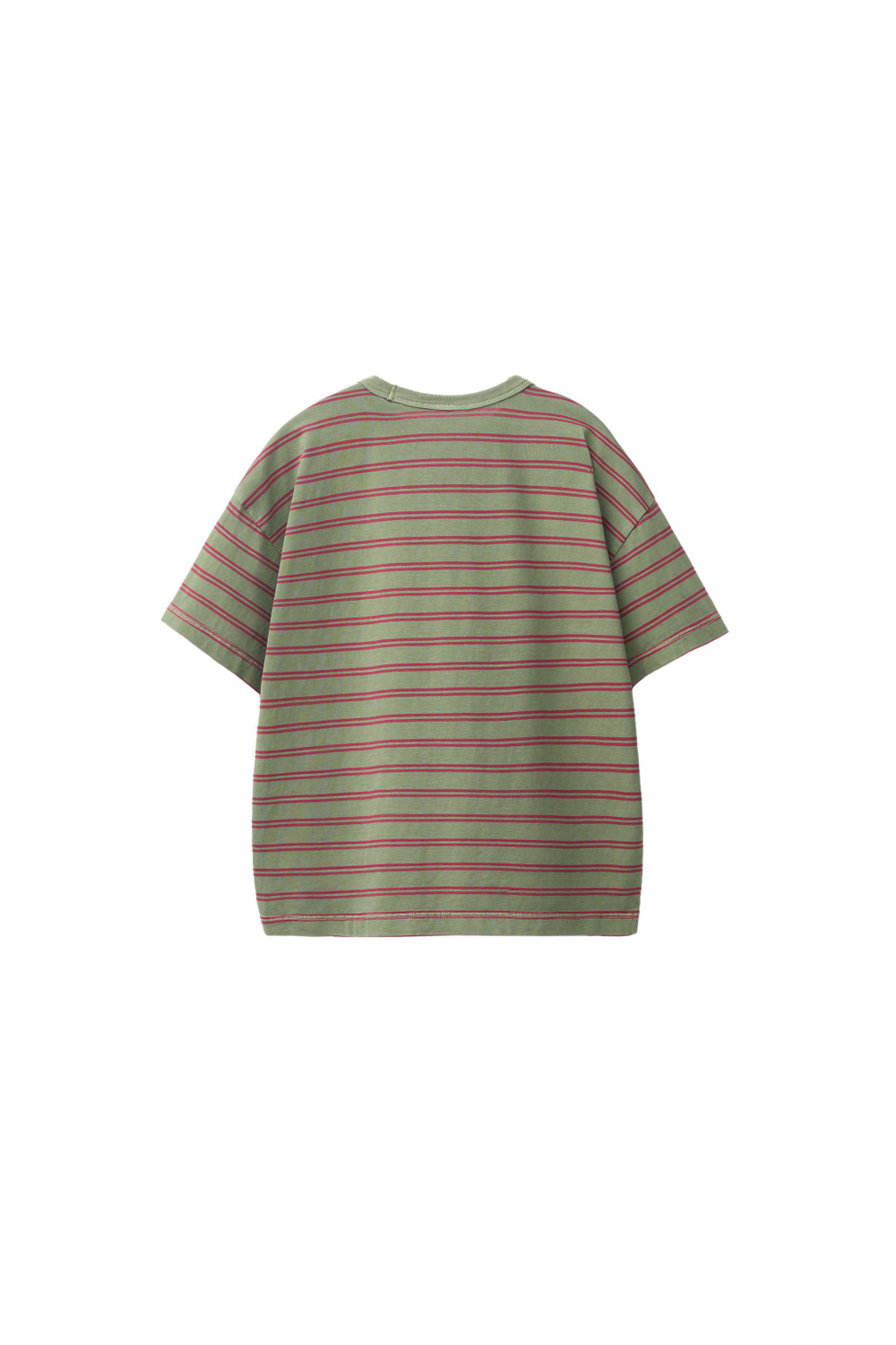 ZARA ФУТБОЛКА В ПОЛОСКУ, ЗЕЛЕНЫЙ