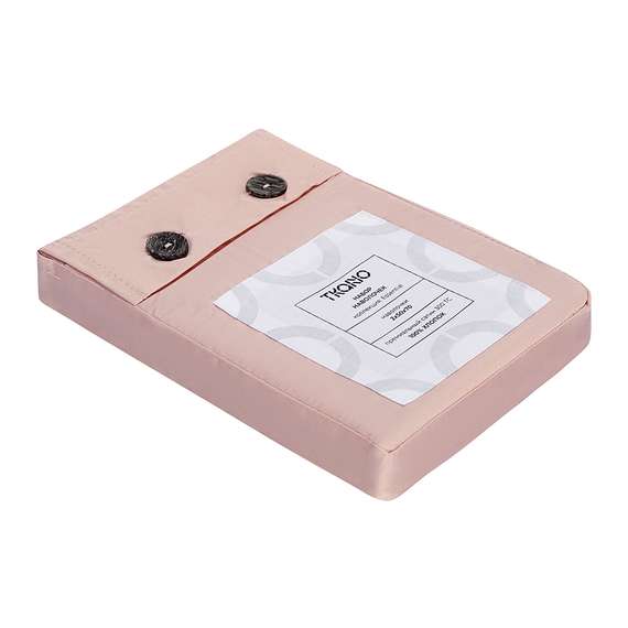 Набор наволочек из премиального сатина цвета пыльной розы из коллекции essential, 50х70 см