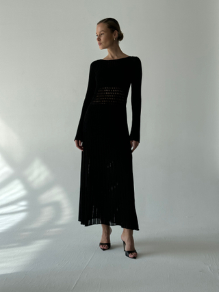 Платье ажурное SUMARA, чёрный