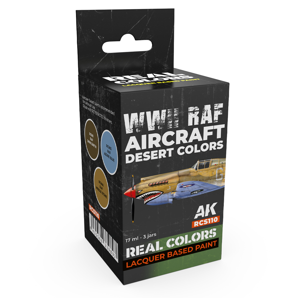 Набор красок AK Interactive Real Colors - WWII RAF Aircraft Desert Colors