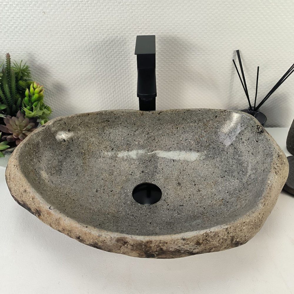 Раковина из речного камня RS-65167 60*38*15 0862